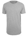 Heren T-shirt Extra Lang Build Your Brand BY028 heather Grey
